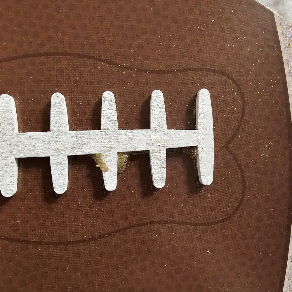 Country Silk Fall Themed Football Pumpkin Decor